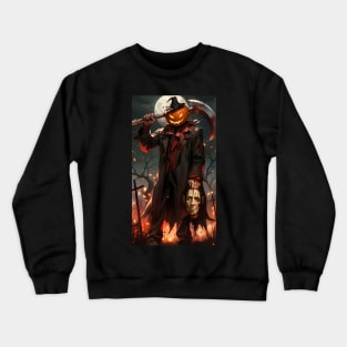 Horror Pumpkin Scream Crewneck Sweatshirt